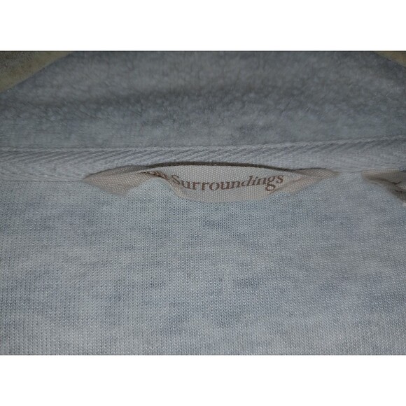 Soft Surroundings Sweater Womens Large Cuddle Pullover Fleece Henley Cozy Casual - Picture 5 of 7